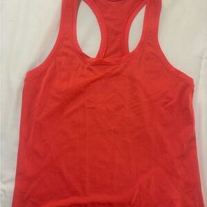 Lululemon Athletica Fitted Orange Tank Top